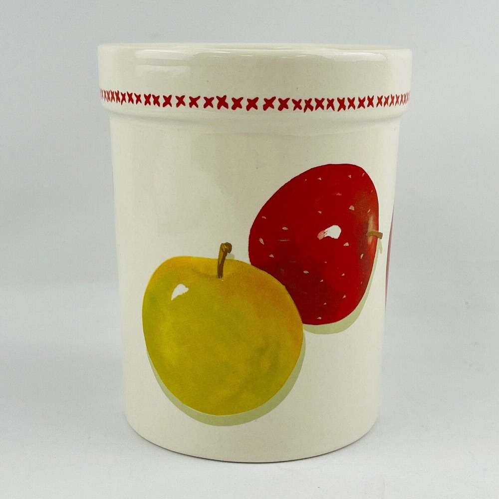 Hallmark‎ Mitford Apple Utensil Holder Kitchen Decor Canister Jan Karon